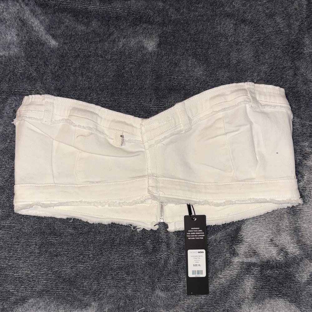 White Women's Denim Top